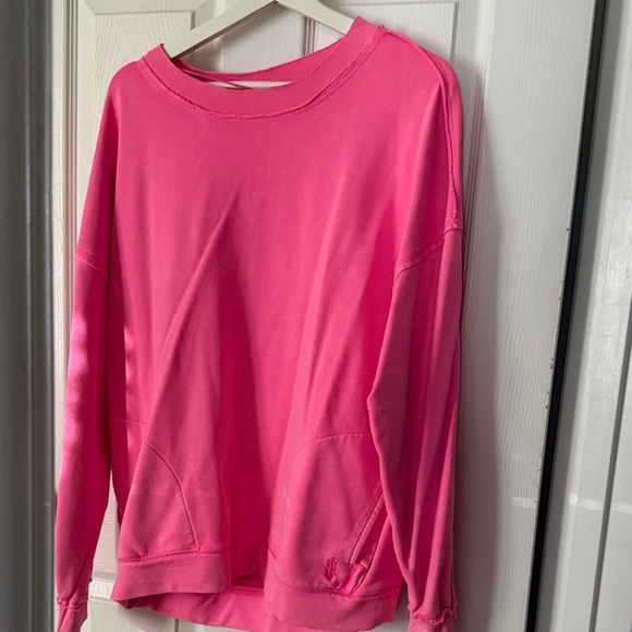 FP Movement by Free People Tops - FP Movement by Free People Bright Pink Sweatshirt